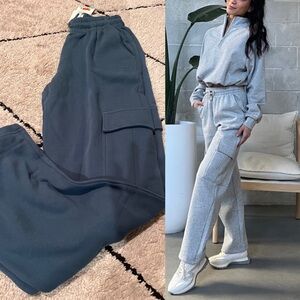 Kuwalla cargo wide leg sweat pant s tapestry